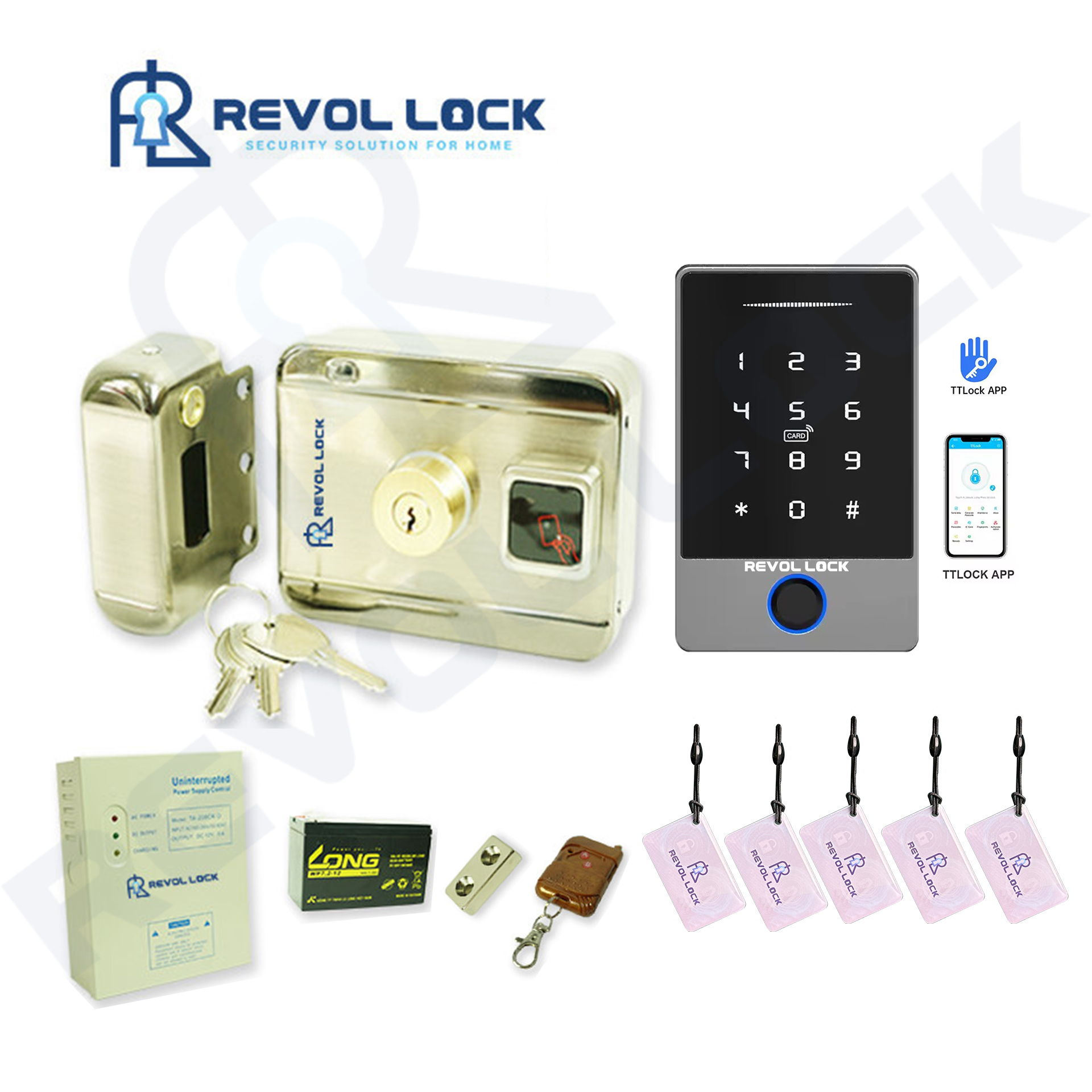 Khóa cổng vân tay Revol Lock PRO-RV2